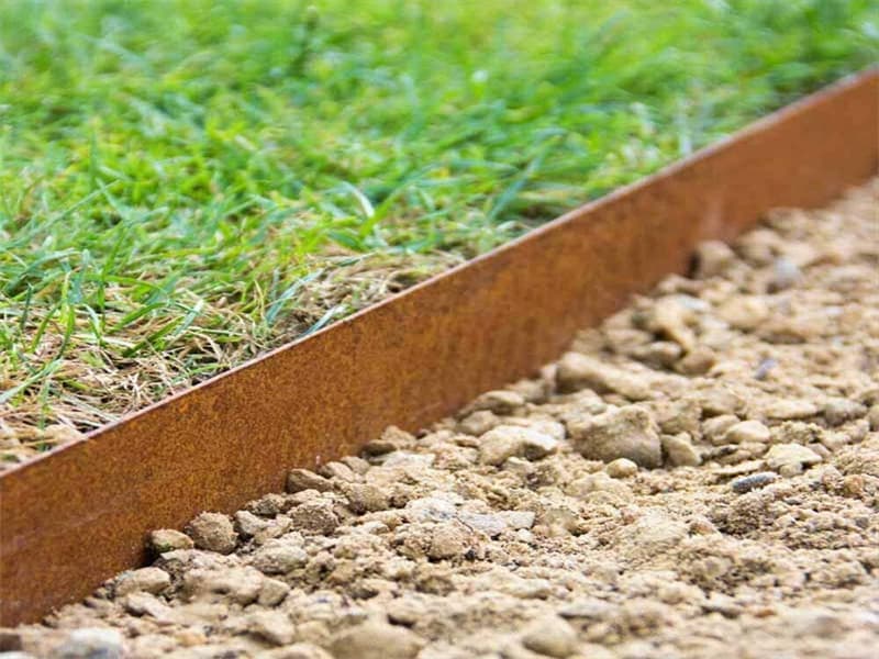 minimalism corten steel garden edging For Garden Art